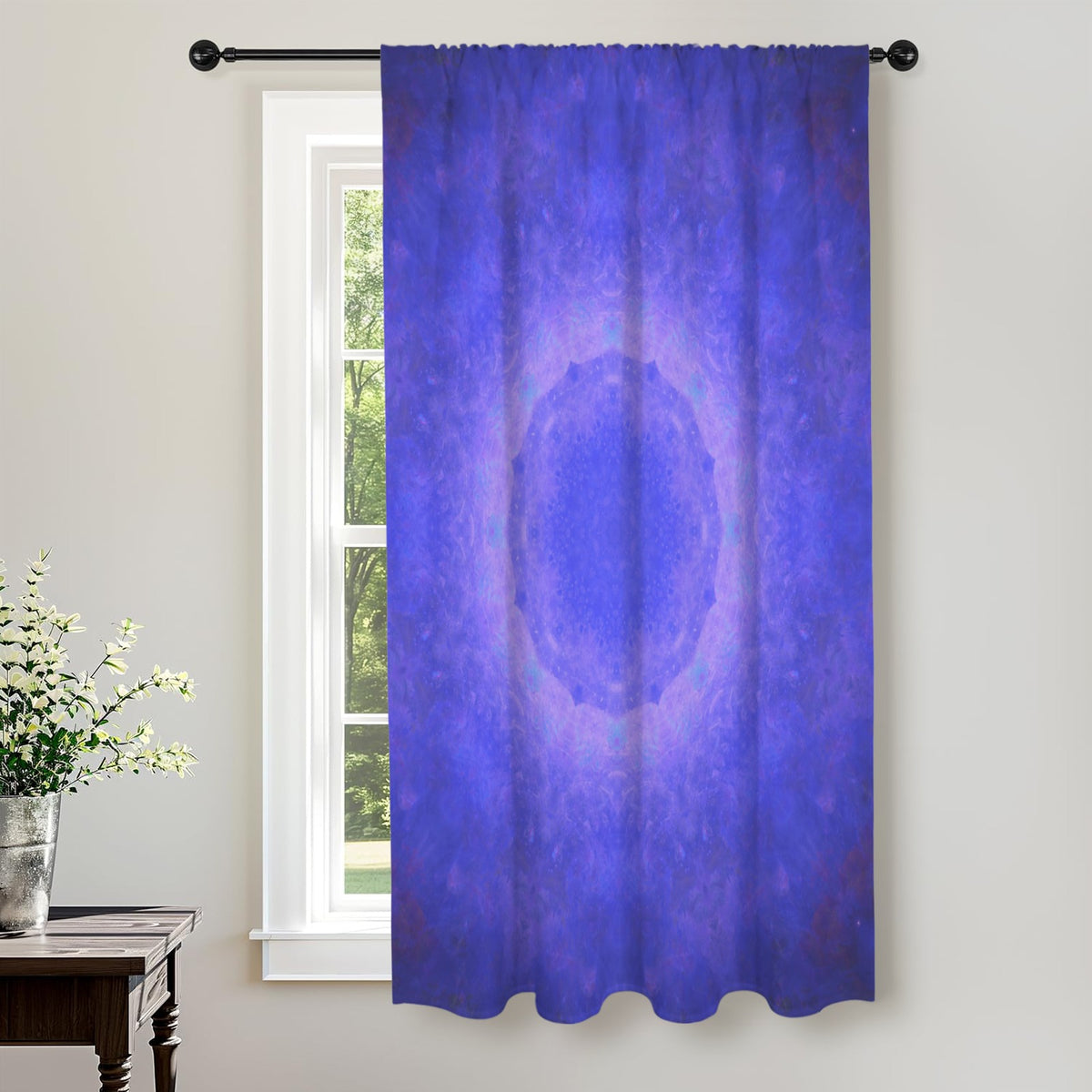Katerina's Uncertainty-in Time & Space Desires Window Curtain 52" x 63" ( 1 Piece ) | Ships from USA