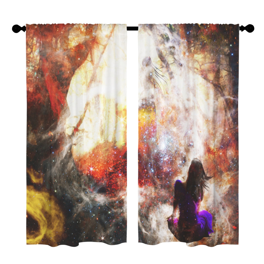 Hallow's Hocus Pocus Dreams Floor-To-Ceiling Curtain 52x84inch | Ships from USA