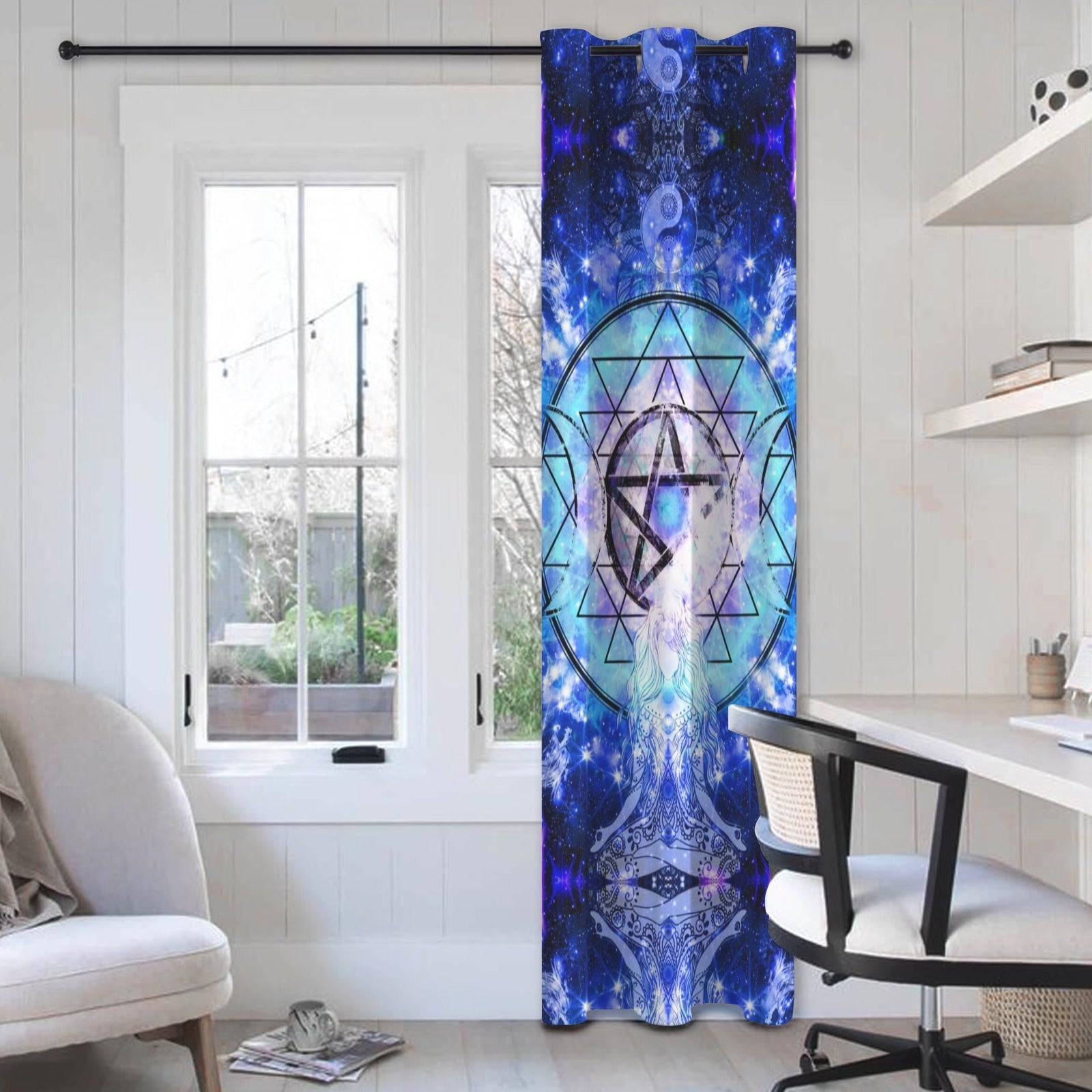 Amen Jin's Katerina's Eros & Psyche Magickal Awakening Meditations Grommet Curtain 42" x 84" ( 1 Piece ) | Ships from USA