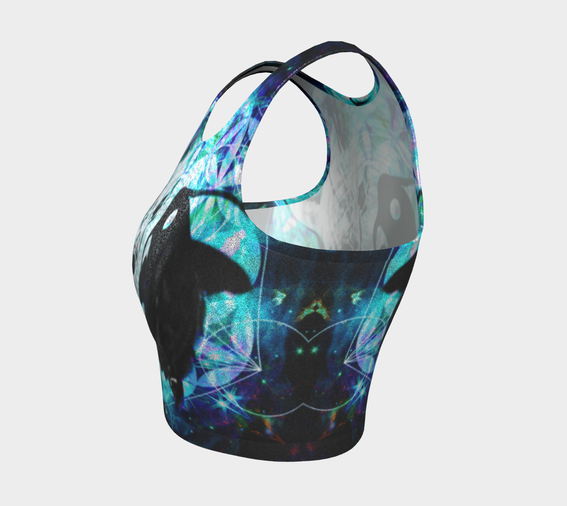Katerina's Now and Forever Koi Meditations Athletic Crop Top