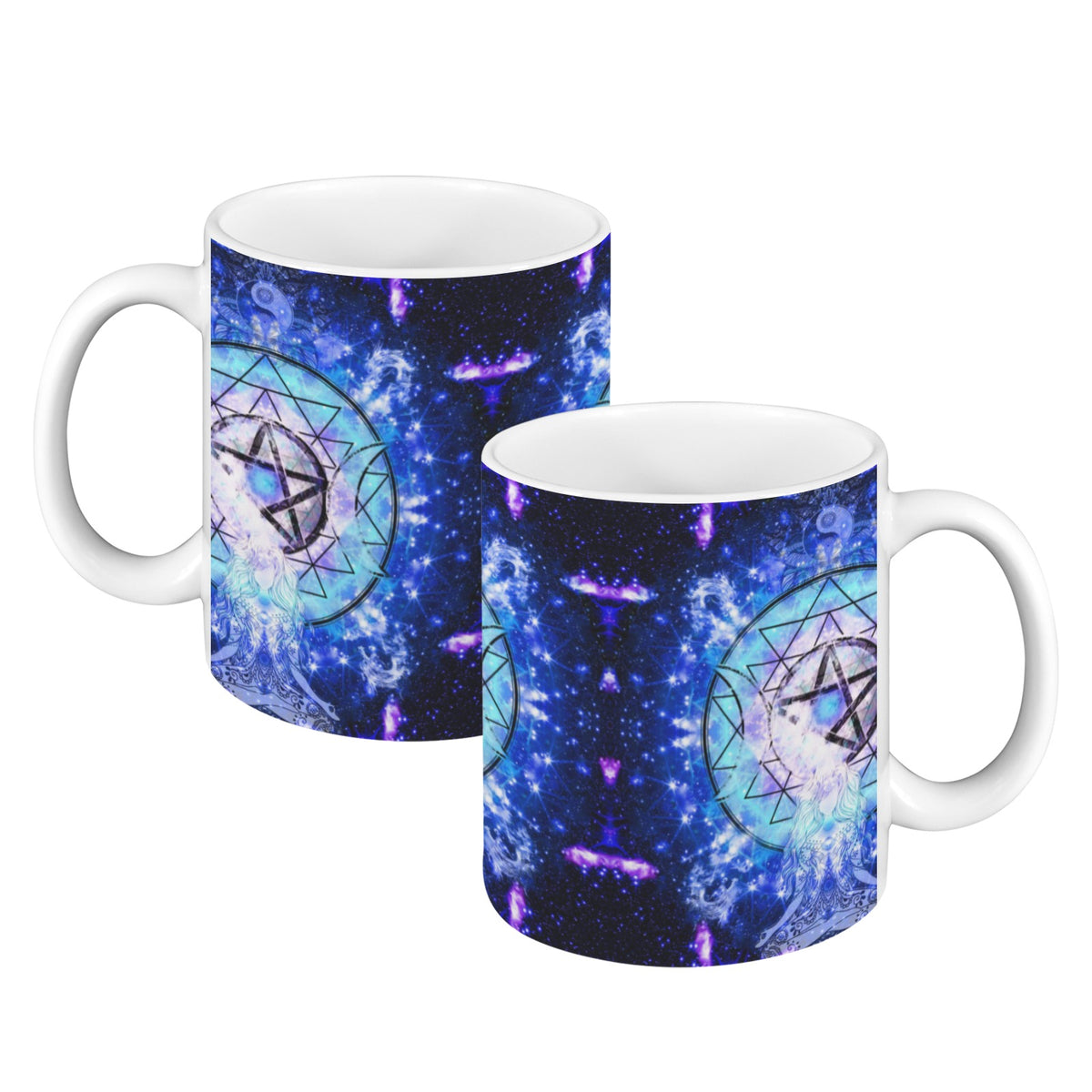 Amen Jin's Katerina's Eros & Psyche Magickal Awakening Meditations Custom White Mug(11OZ)(Set of 2) | Ships from USA