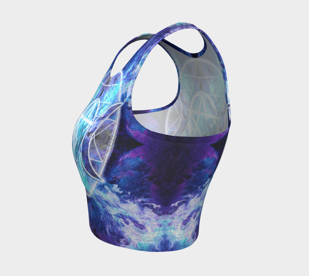Amen Jin's Dragon's Gate Triple Goddess Meditations Athletic Crop Top