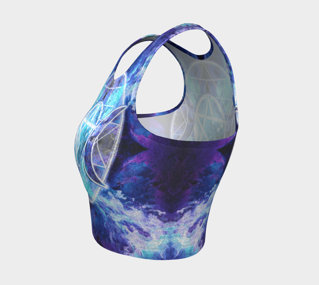 Amen Jin's Dragon's Gate Triple Goddess Meditations Athletic Crop Top