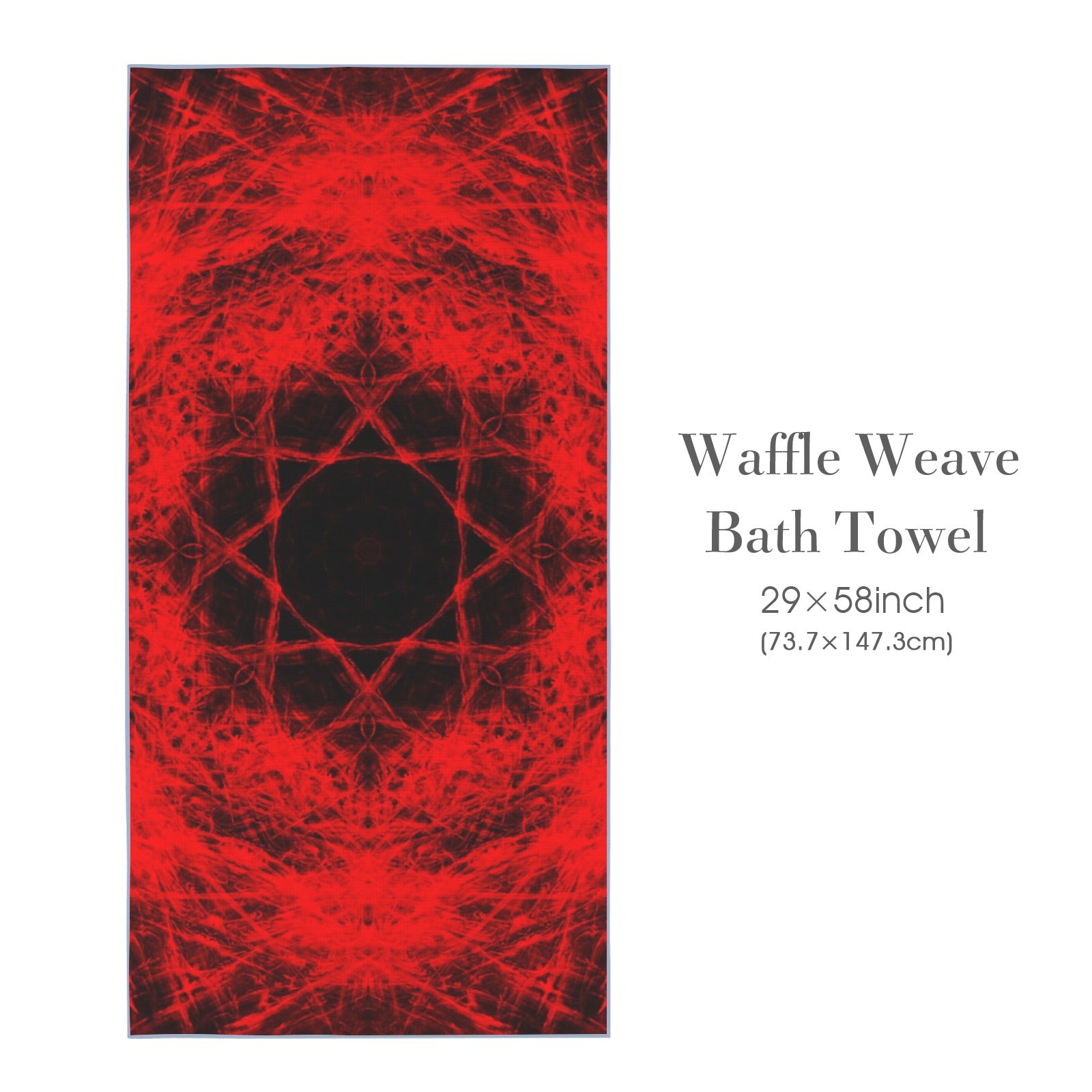 Katerina's Waiting for Hello Desires Waffle Weave Bath Towel 29" x 58" | Ships from USA