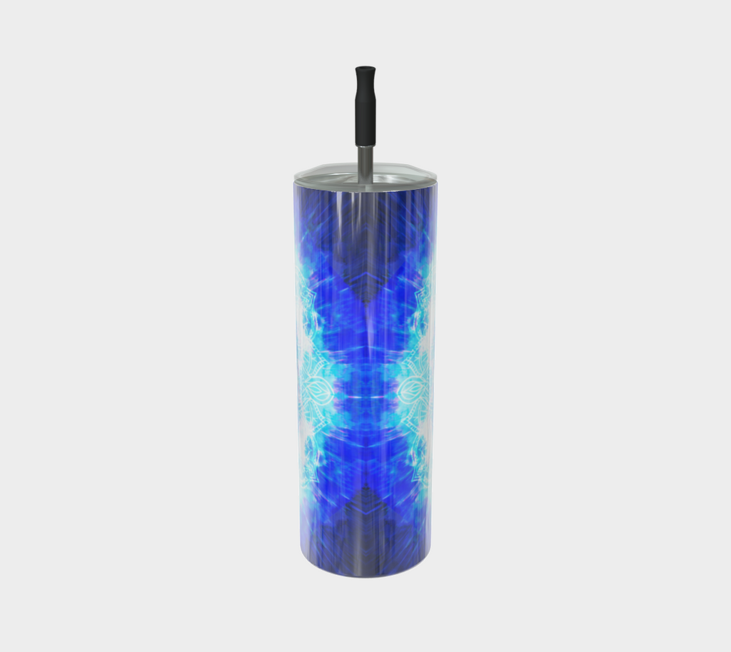 Amen Jin's Blue Sun Om Meditations Stainless Steel Tumbler