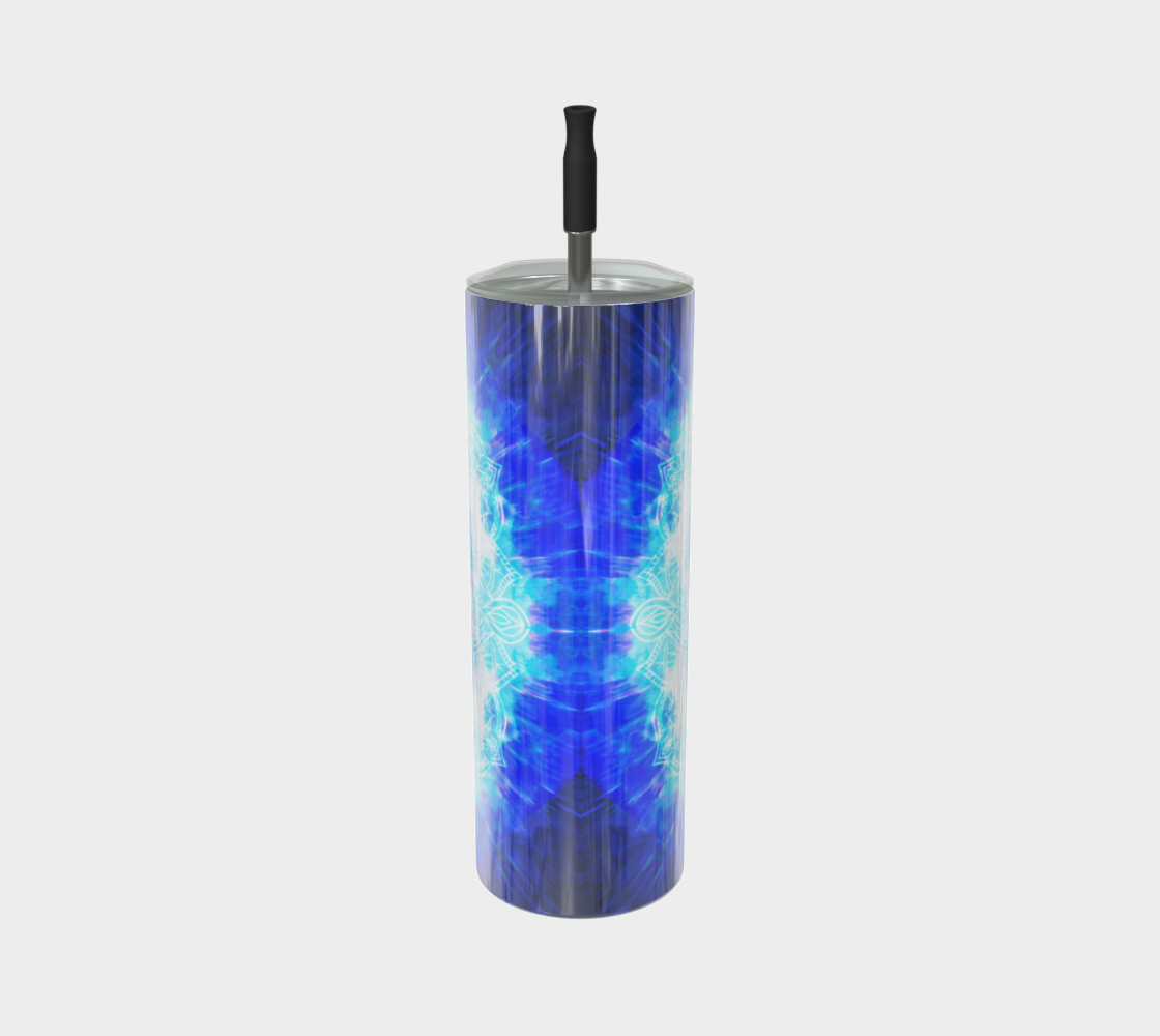 Amen Jin's Blue Sun Om Meditations Stainless Steel Tumbler