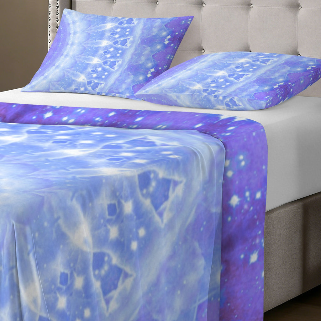 Katerina's Living on a Prayer Desires 3-Piece Bedding Set (Bed Sheet + Pillowcases)  | Ships from USA