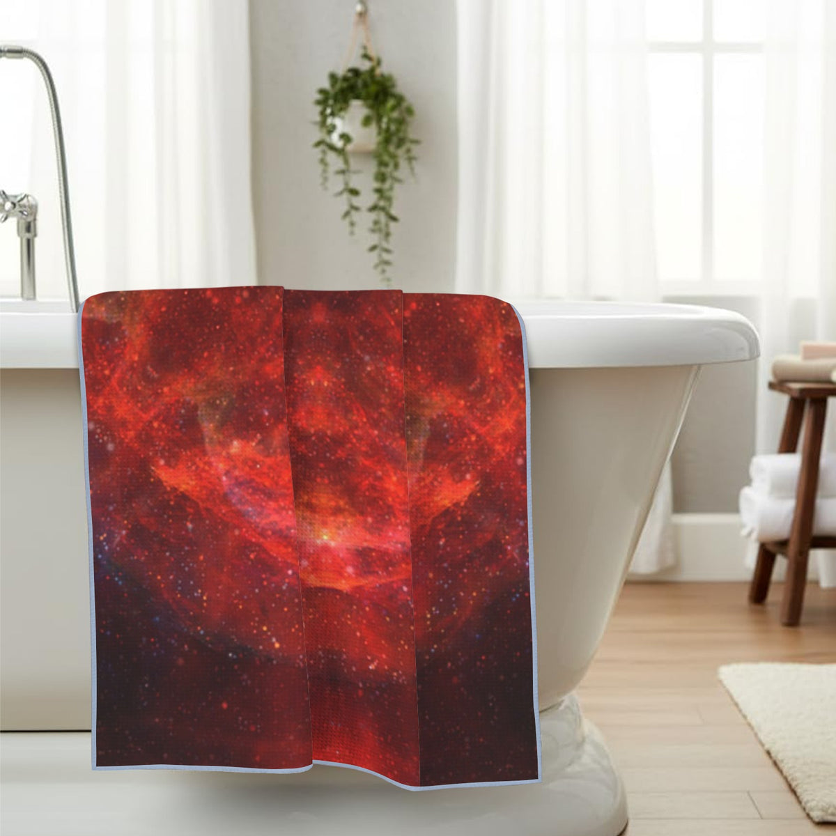 Katerina's Love and Hatred Desires Waffle Weave Bath Towel 29" x 58" | Ships from USA