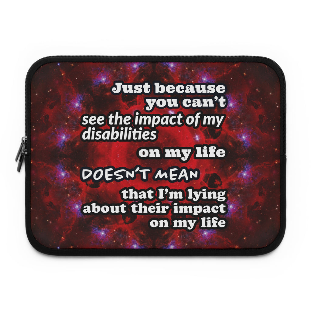 Katerina’s Battle Symphony Desires "Just Because You Can't" Laptop Sleeve