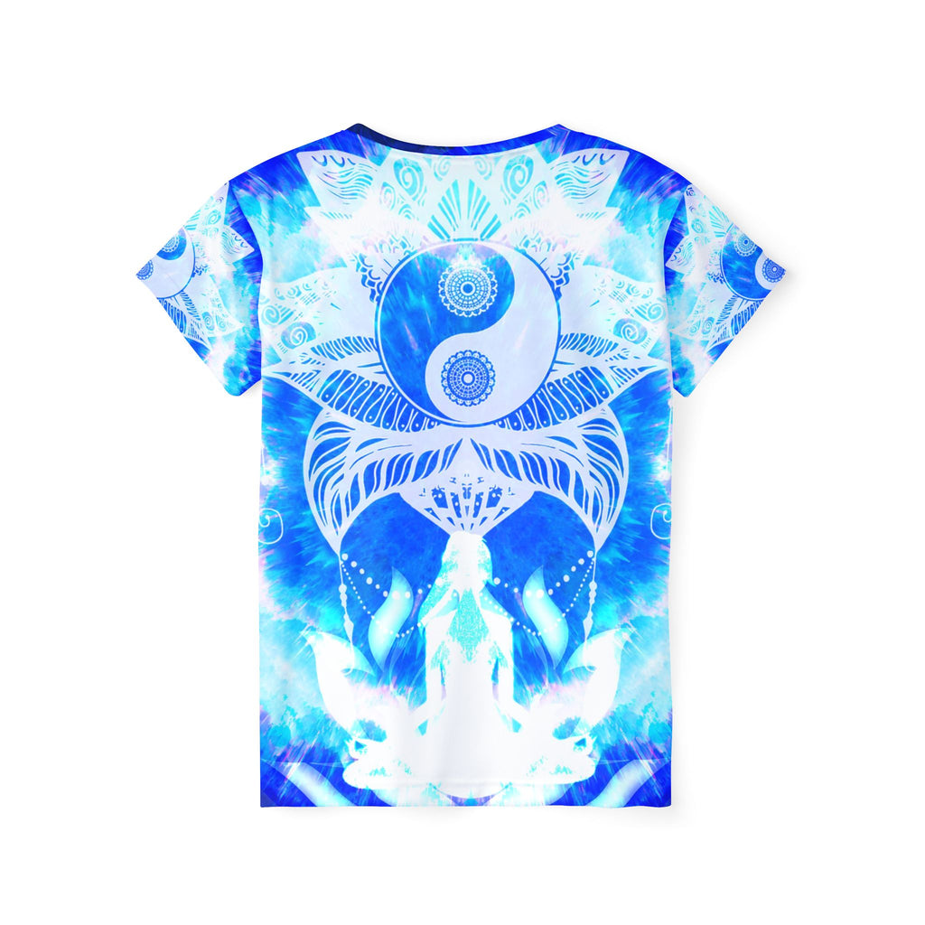 Amen Jin's Blue Sun Lotus Meditations Women's Sports Jersey