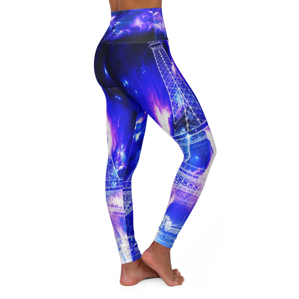 Amethyst Sapphire Parisian Dreams High Waisted Yoga Leggings