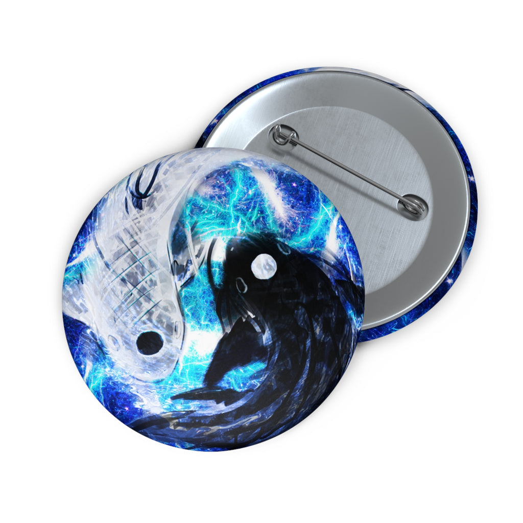 Katerina's Electric Dragon Fire Desires Koi Dreams Pin Buttons