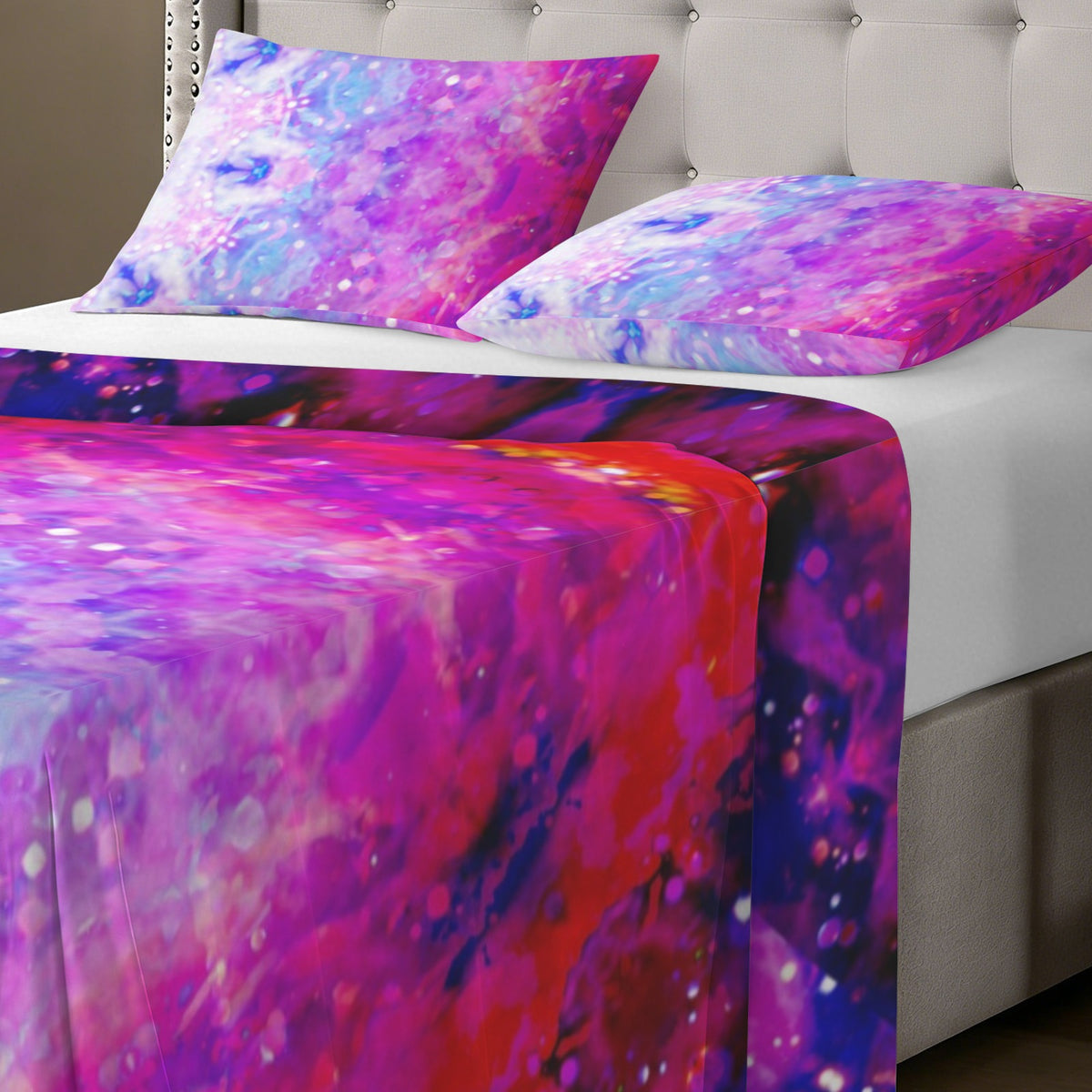 Katerina's Citadel Desires 3-Piece Bedding Set (Bed Sheet + Pillowcases)  | Ships from USA