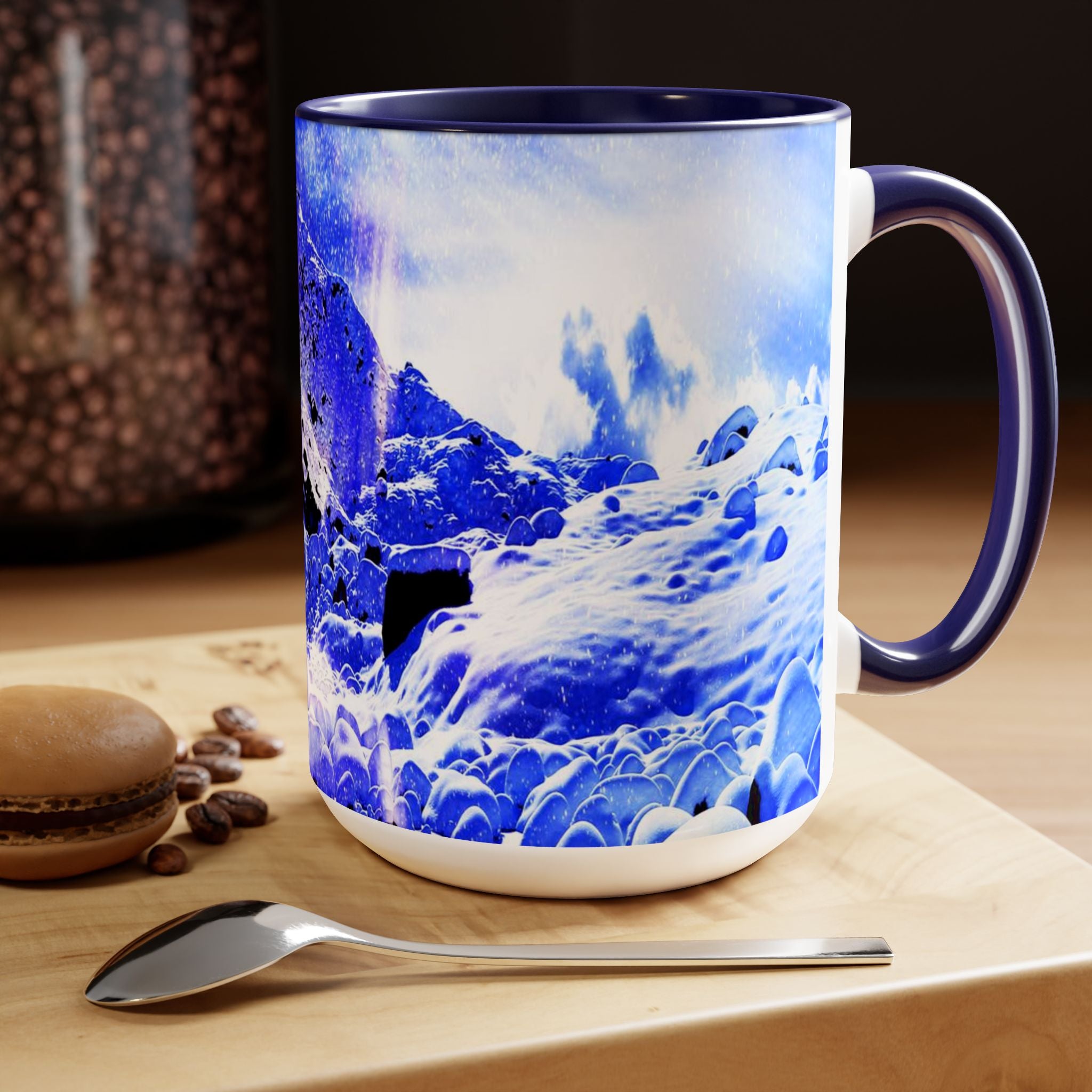 Yule Night Dreams Two-Tone Coffee Mugs, 15oz