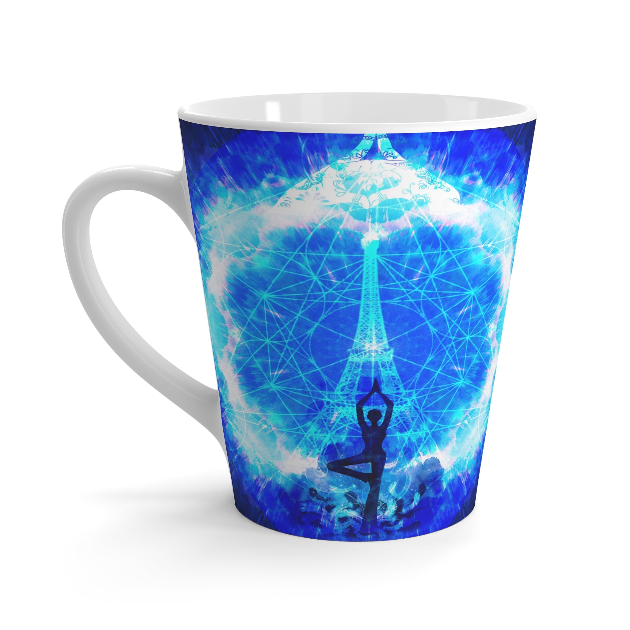 Amen Jin's Blue Sun Parisian Meditations Latte Mug