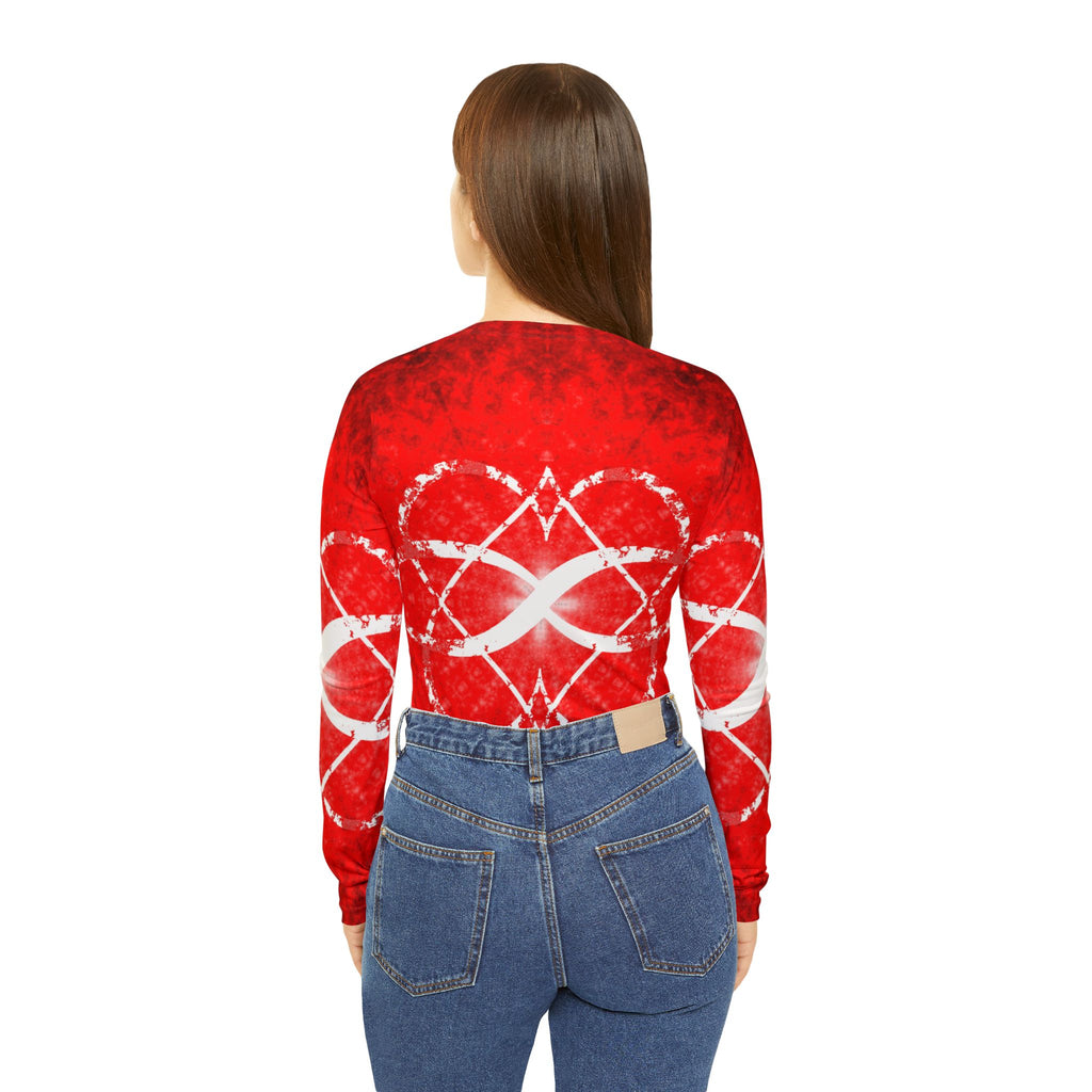 Katerina's Battle Symphony Red Instead 2024 Women's Long Sleeve V-neck Shirt
