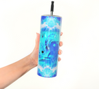 Amen Jin's Blue Sun Koi Meditations Stainless Steel Tumbler