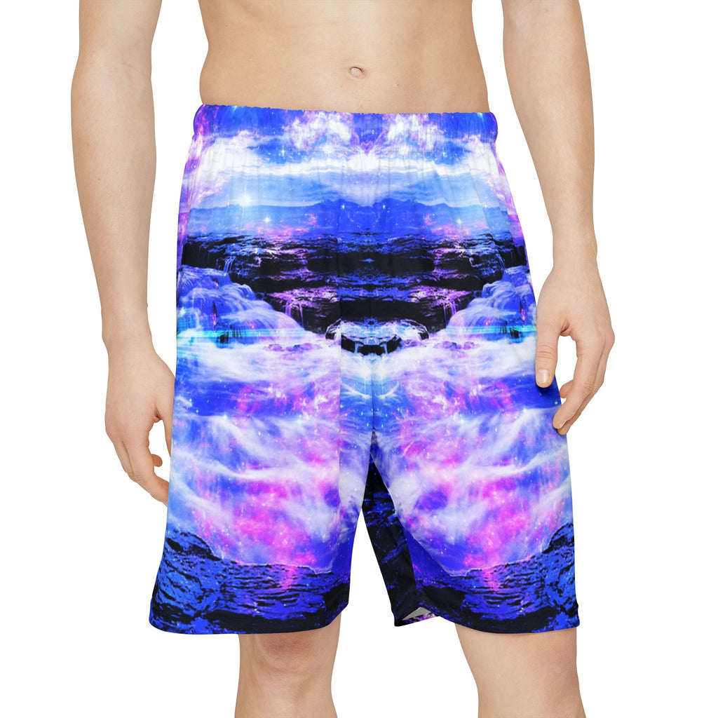 Iridescent Magickal Sea Dreams Men's Sports Shorts