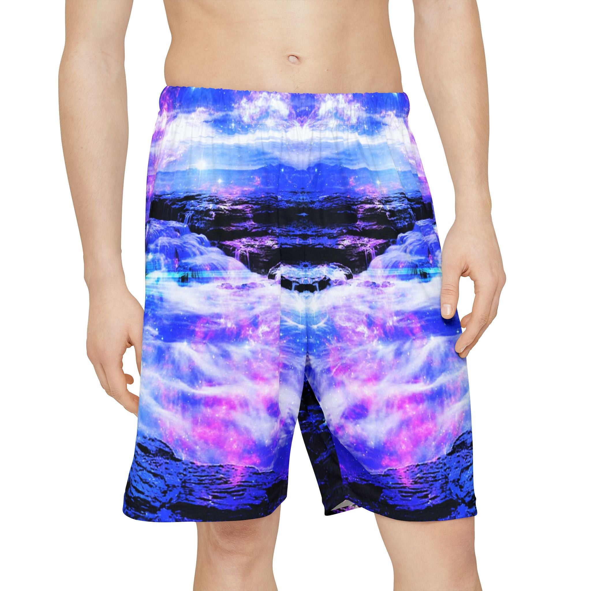 Iridescent Magickal Sea Dreams Men's Sports Shorts