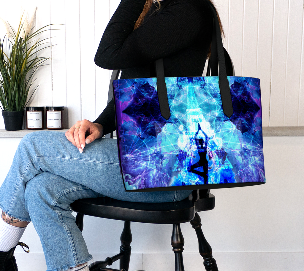 Amen Jin's Dragon's Gate Desires Parisian Meditations Vegan Leather Tote Bag