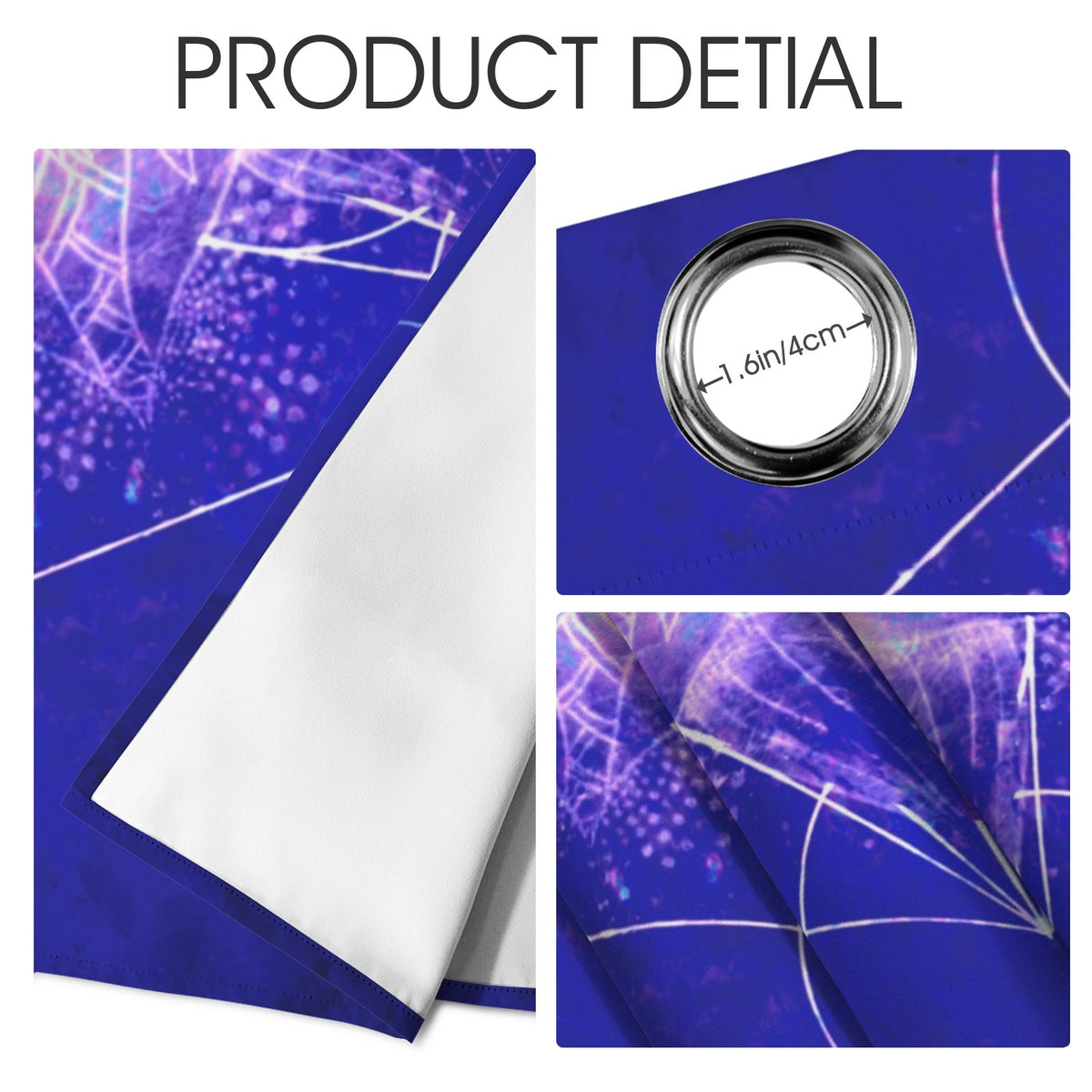 Katerina's Uncertainty in Time & Space Yin Yang Meditations Grommet Curtain 42" x 63" ( 1 Piece ) | Ships from USA