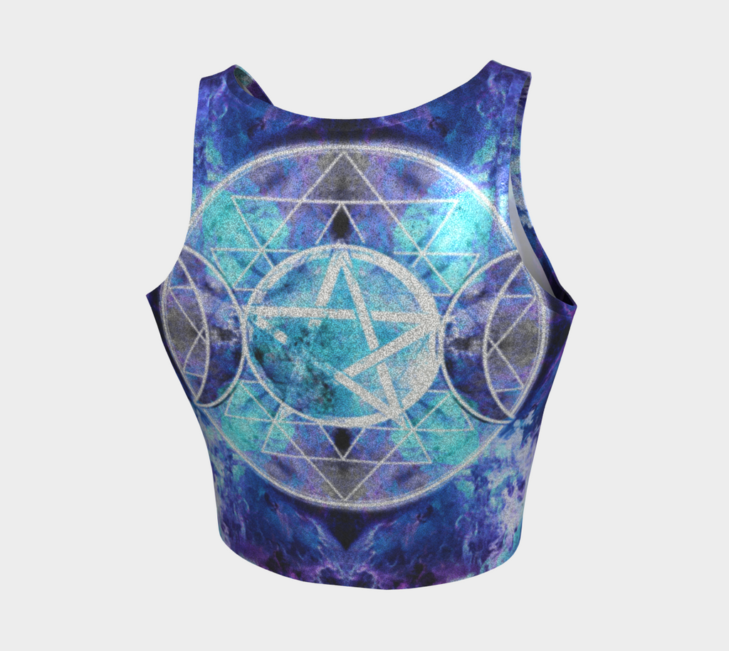 Amen Jin's Dragon's Gate Triple Goddess Meditations Athletic Crop Top