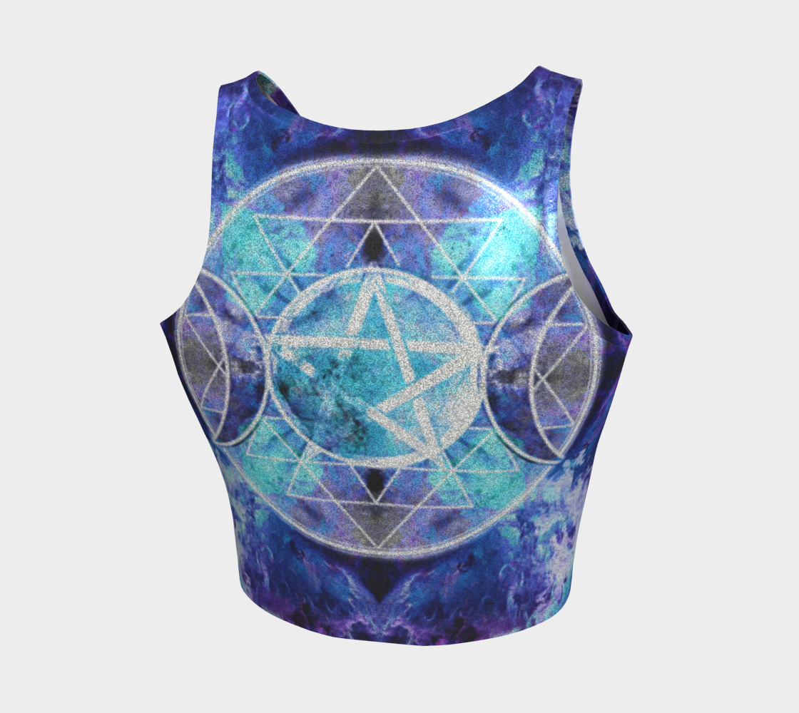 Amen Jin's Dragon's Gate Triple Goddess Meditations Athletic Crop Top