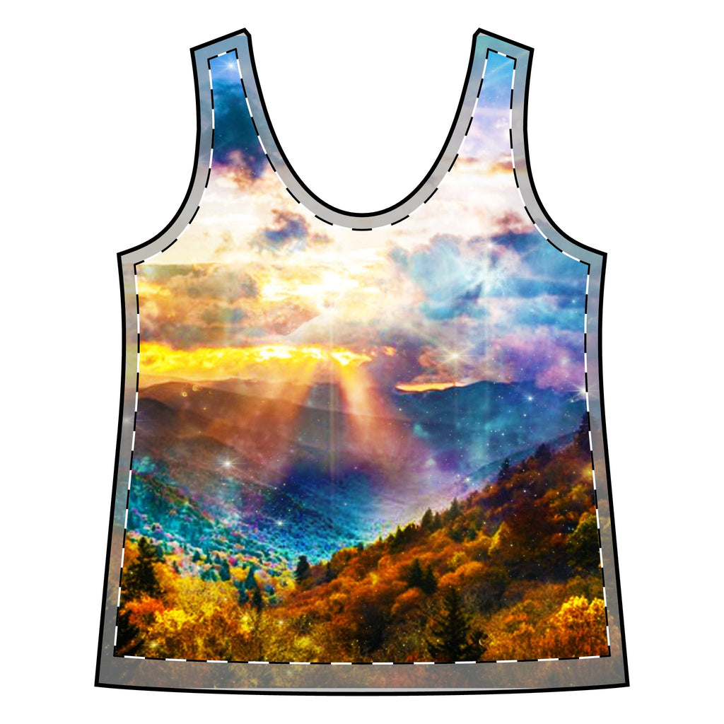 Katerina's Smokey Mountain Memories Dreams Women's Sporty Racerback Tank