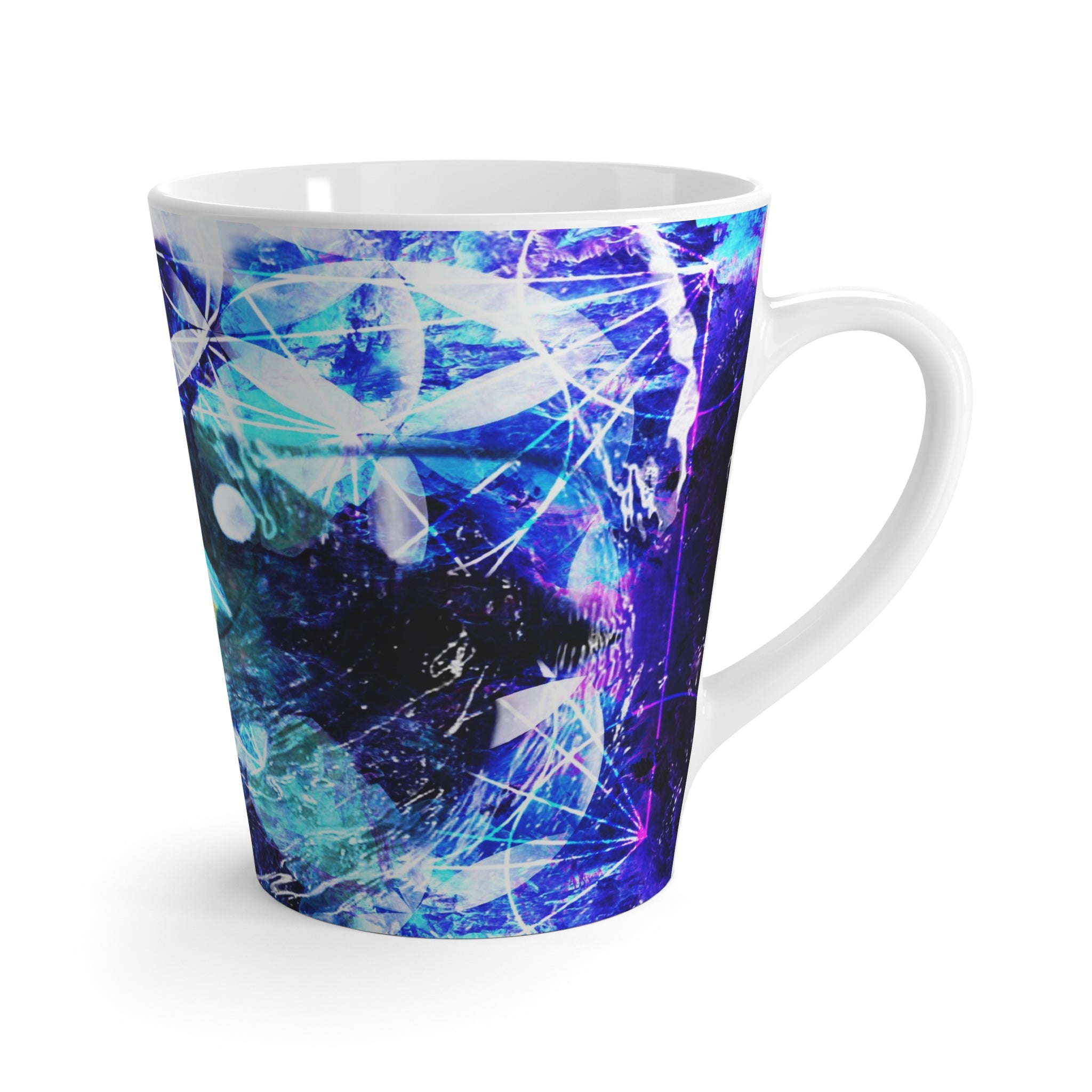 Amen Jin's Dragon's Gate Koi Meditations Latte Mug