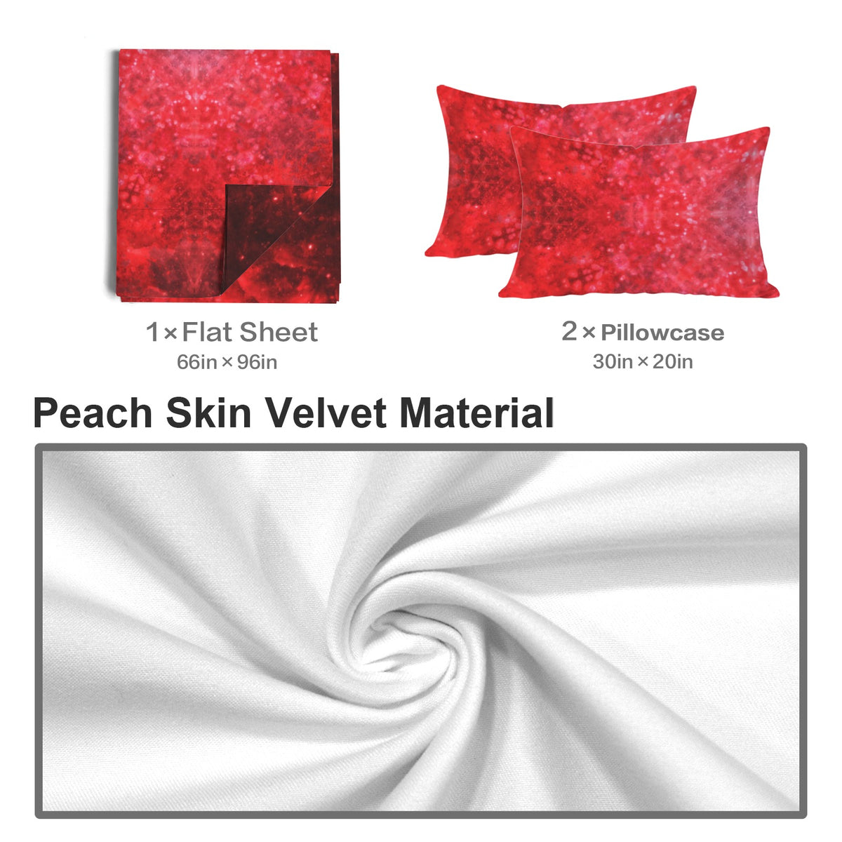 Katerina's as Alive as You Want Me Desires 3-Piece Bedding Set (Bed Sheet + Pillowcases)  | Ships from USA