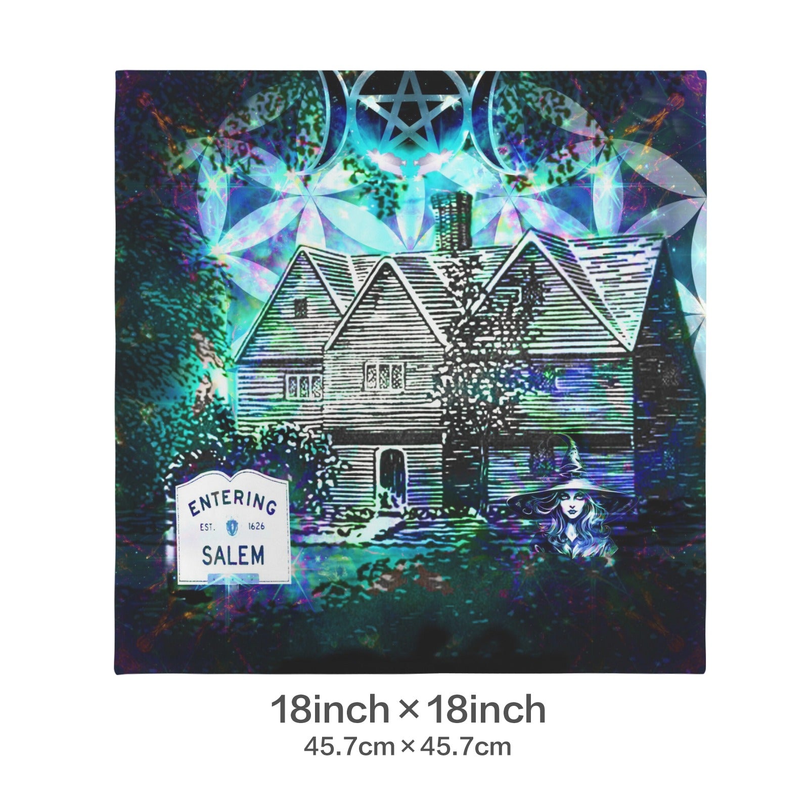 Katerina's Now & Forever Salem Witch Meditations Custom Pillow Cases 18" x 18" (2-Pack) | Ships from USA