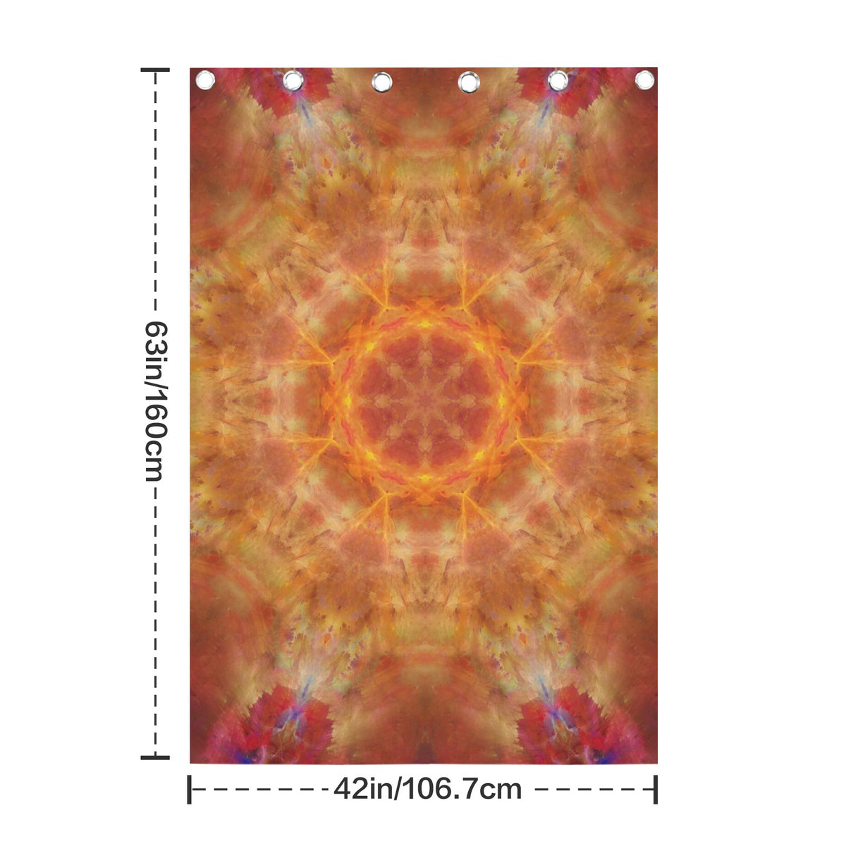 Katerina's Supernova Desires Grommet Curtain 42" x 63" ( 1 Piece ) | Ships from USA