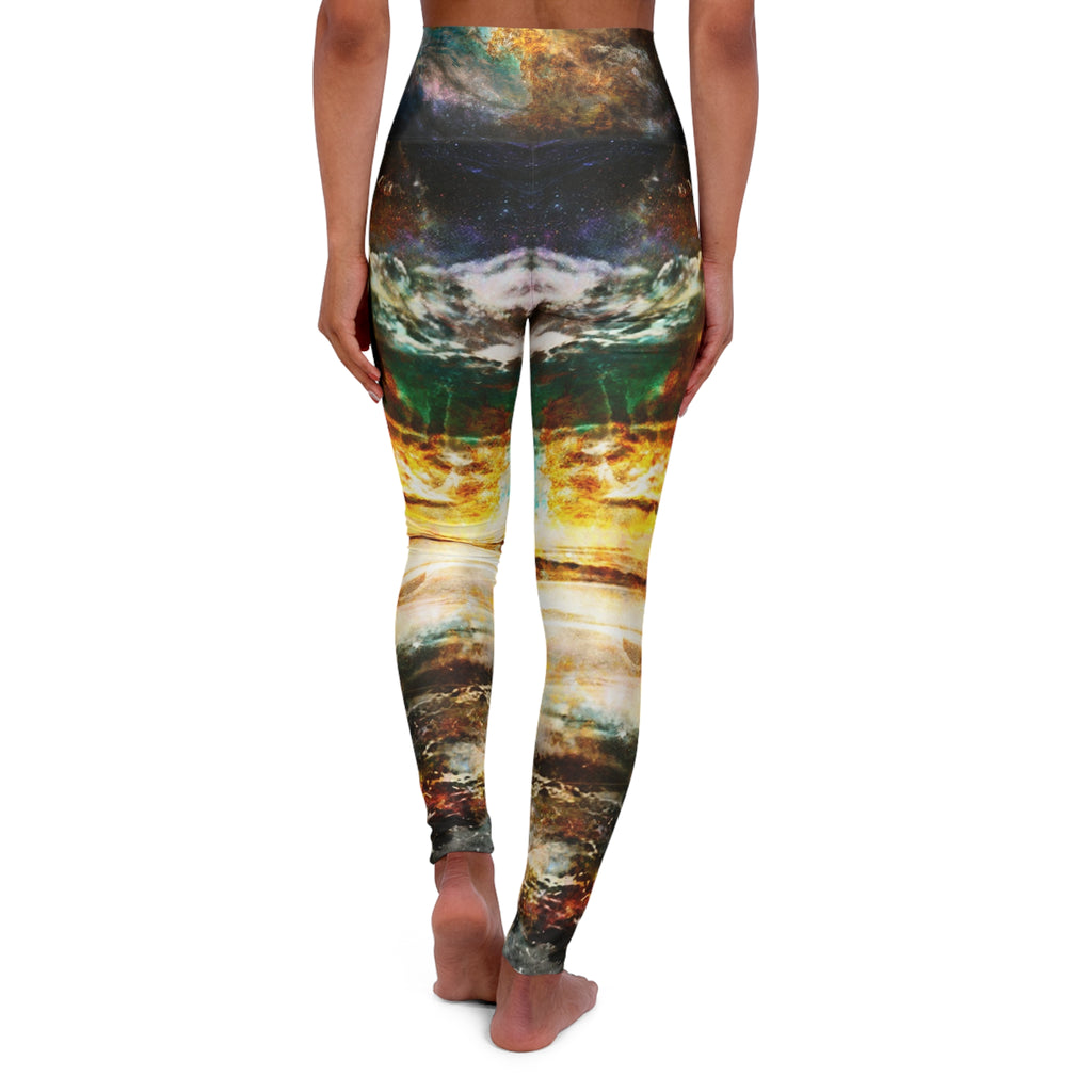 Breathe Again Dancing Sea Dreams High Waisted Yoga Leggings