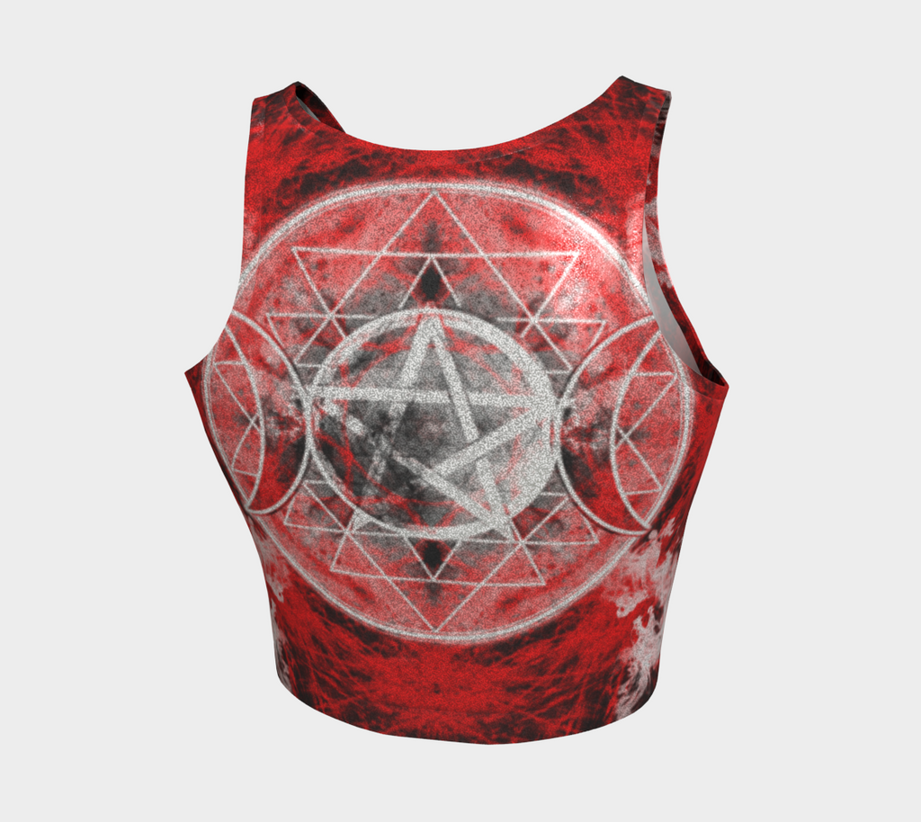 Katerina's Waiting for Hello Triple Goddess Meditiations Athletic Crop Top
