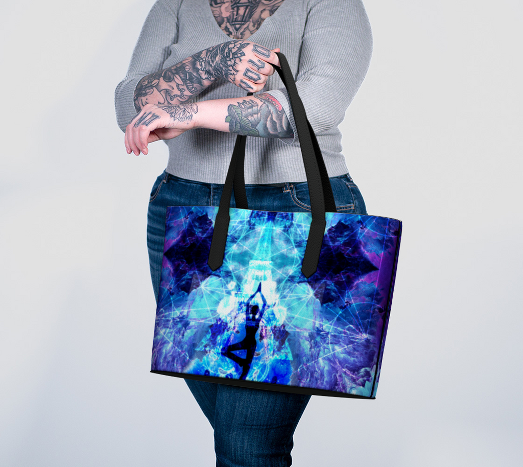 Amen Jin's Dragon's Gate Desires Parisian Meditations Vegan Leather Tote Bag