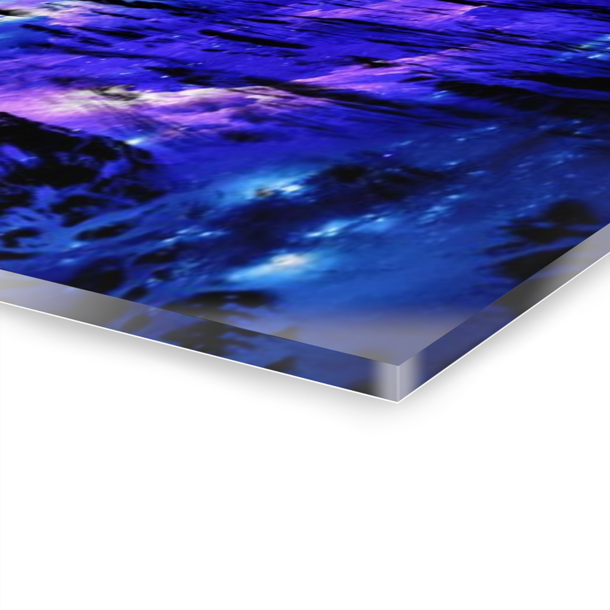 Amethyst Sapphire Cosmic Falls Dreams Acrylic Prints (French Cleat Hanging)