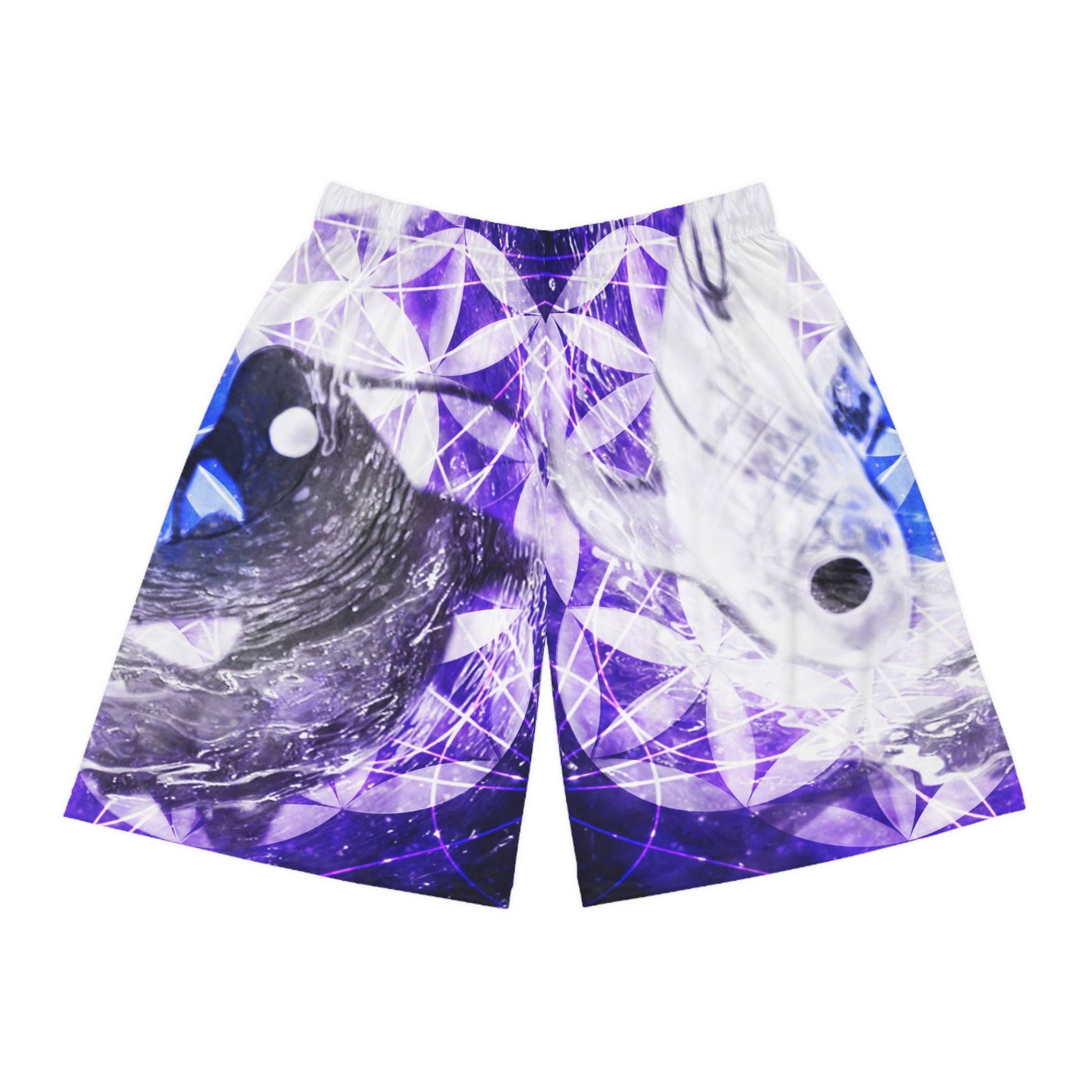 Katerina's We Will Go Home Koi Meditations Basketball Shorts