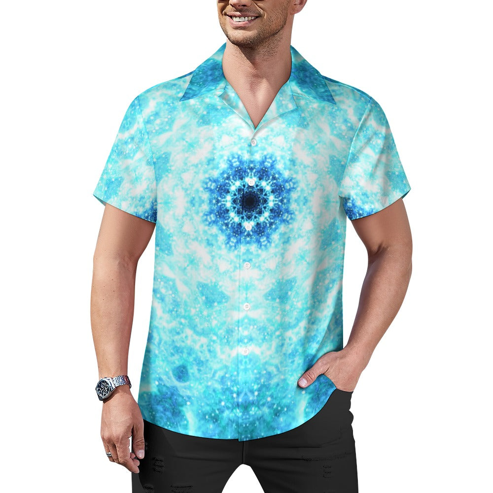 Amen Jin's all the White Horses Desires Cuban collar shirt