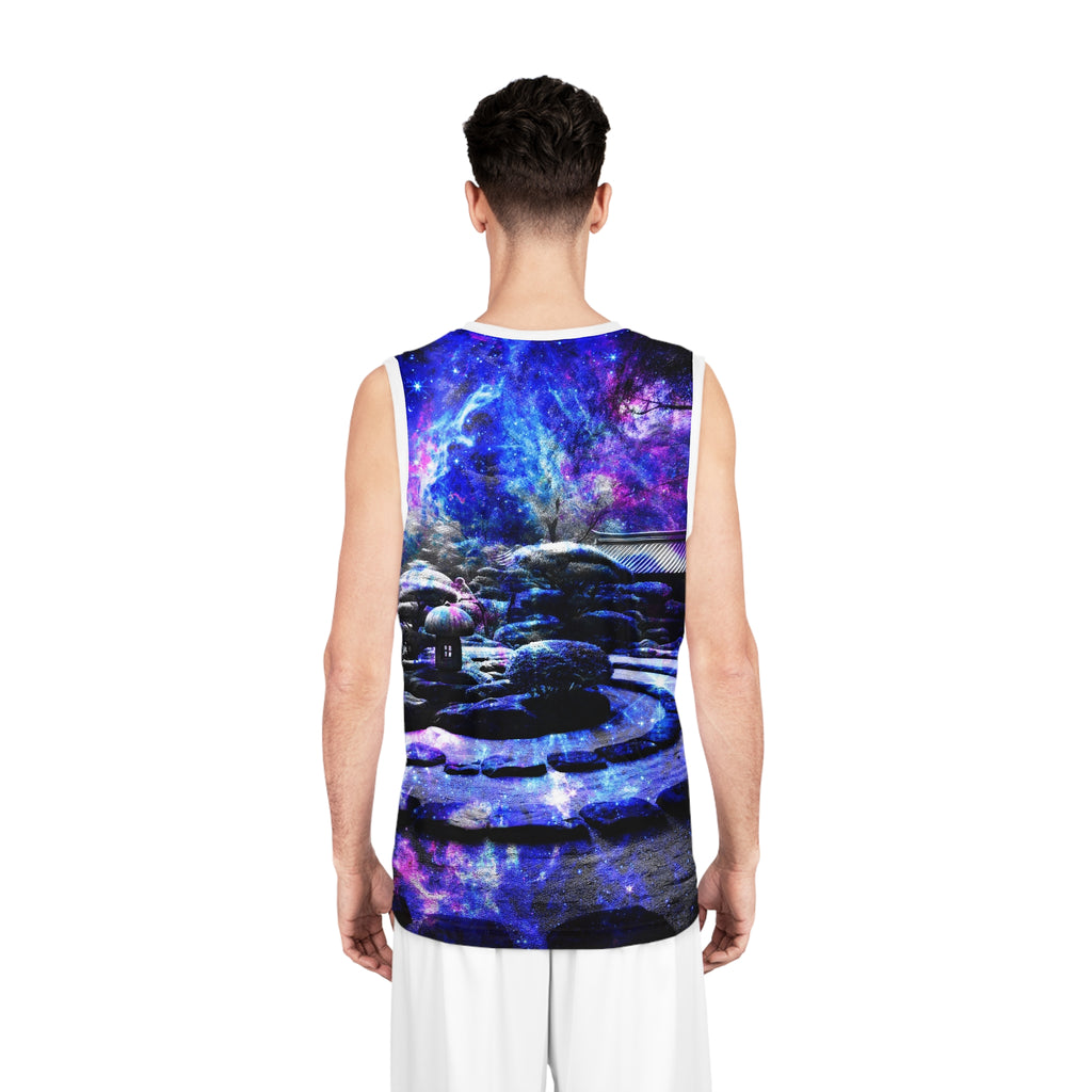 Katerina's on My Way to Neverland Tranquil Garden Dreams Basketball Jersey