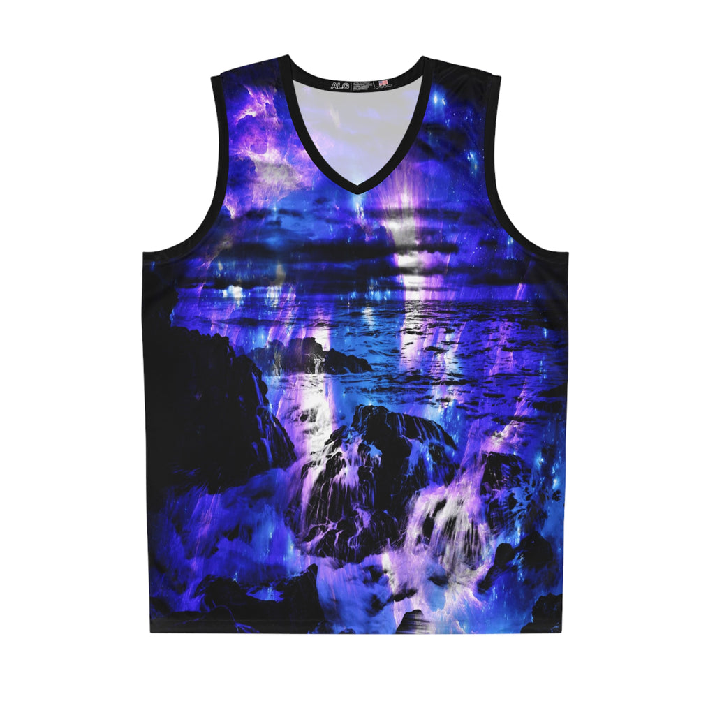 Amethyst Sapphire Cosmic Falls Dreams Basketball Jersey