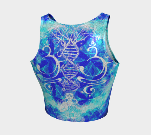 Amen Jin's Blue Sun Buddha Meditations Athletic Crop Top