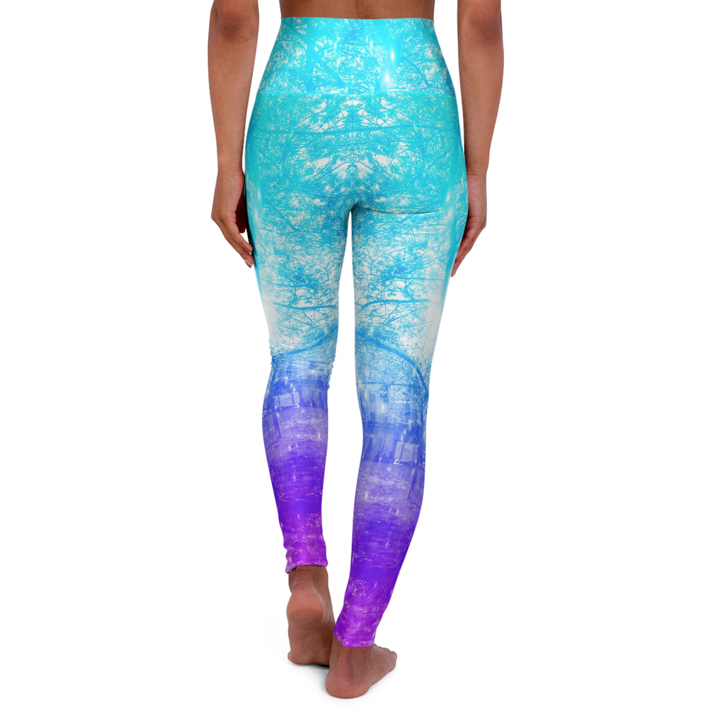 Vernal Tree Dreams High Waisted Yoga Leggings