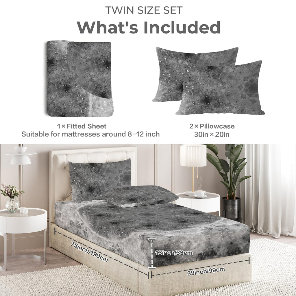 Katerina's You Are Not Forgotten Desires Twin Bedding Set (Fitted Sheet + Pillowcases) | Ships from USA