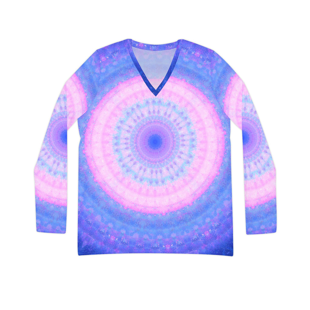Ad Amorem Amisi Mercy Mirror Desires Long Sleeve V-neck Shirt