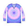 Ad Amorem Amisi Mercy Mirror Desires Long Sleeve V-neck Shirt