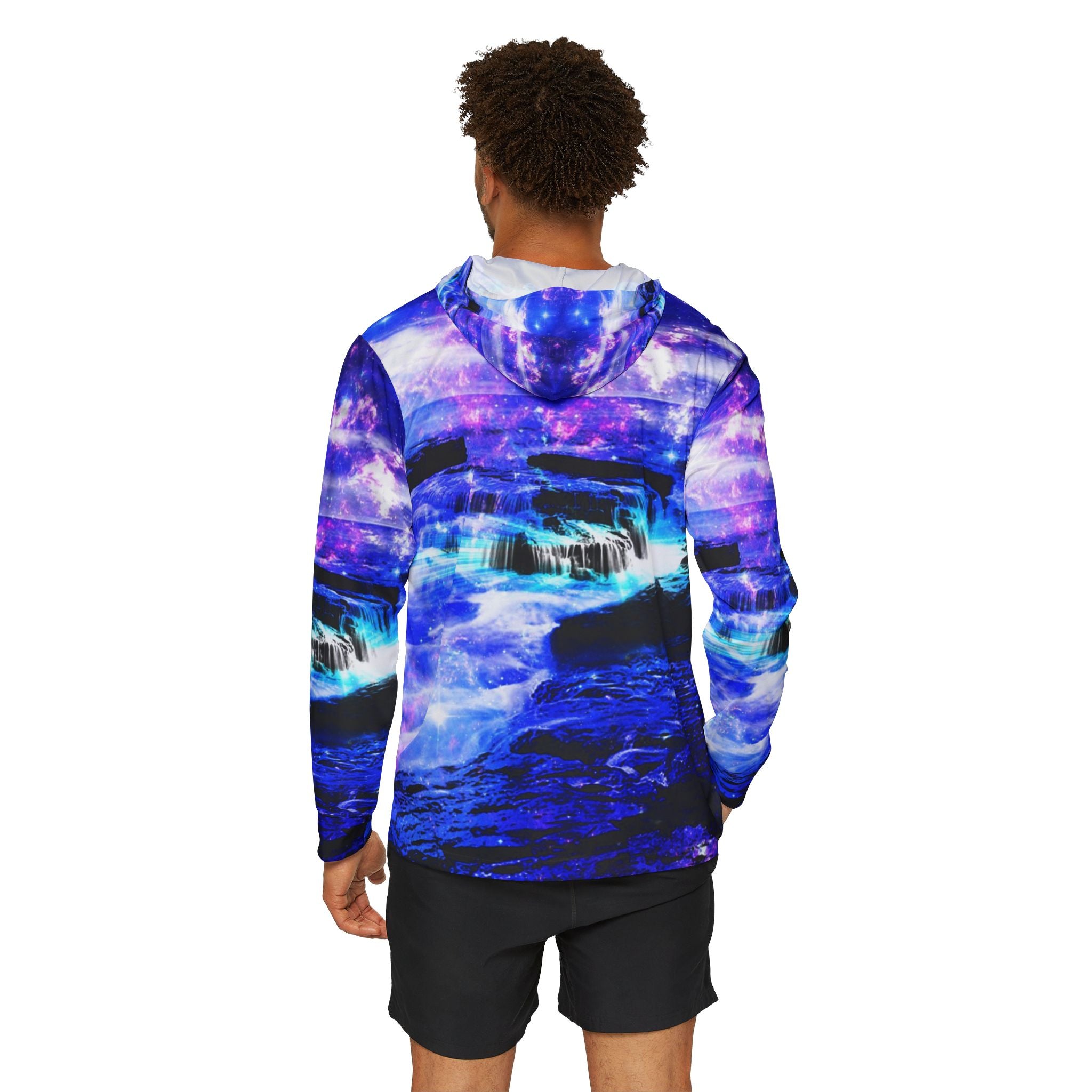 Iridescent Magickal Sea Dreams Men's Warmup Hoodie