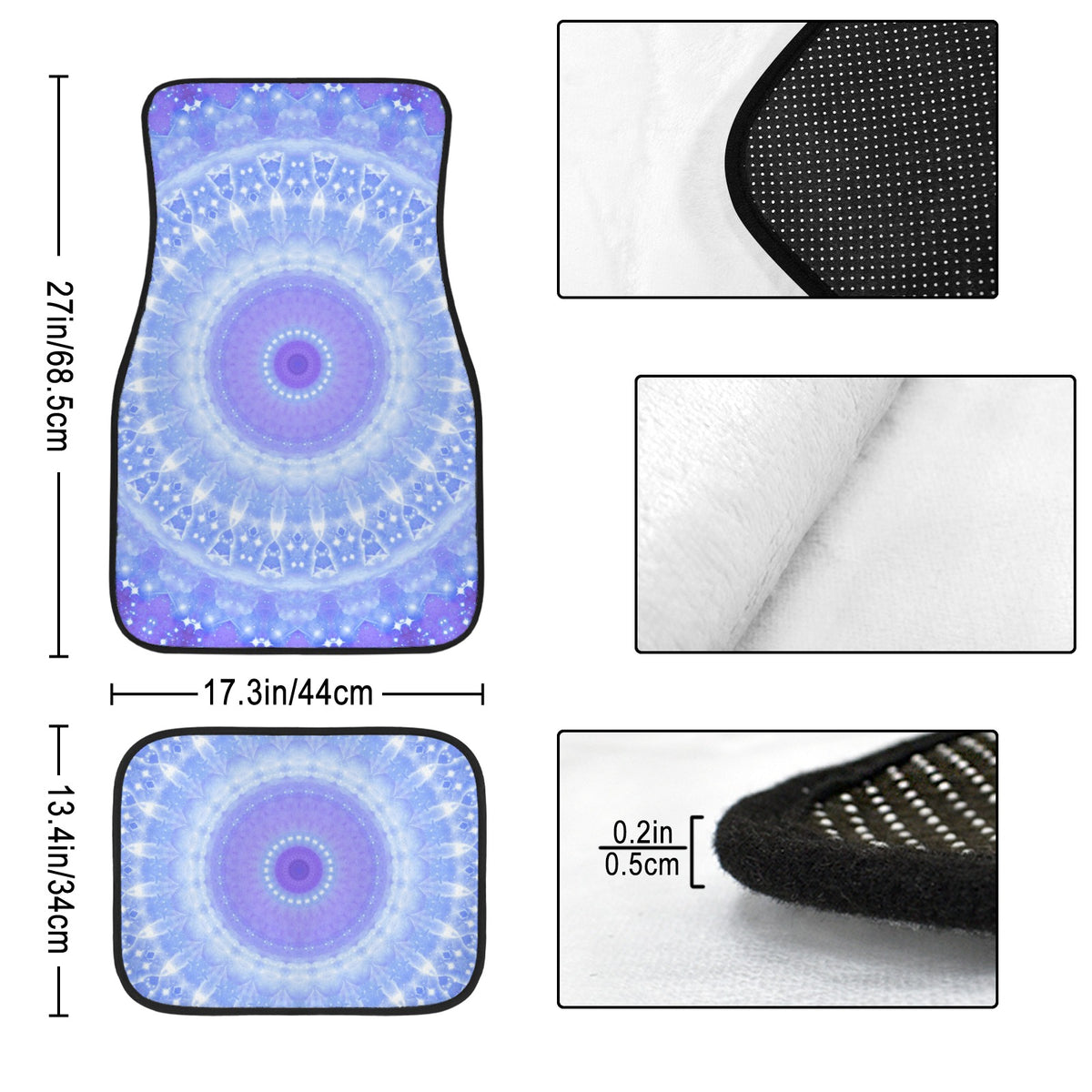Katerina's Living on a Prayer Desires 4-Piece Car Floor Mats （Customized Separately）| Ships from USA