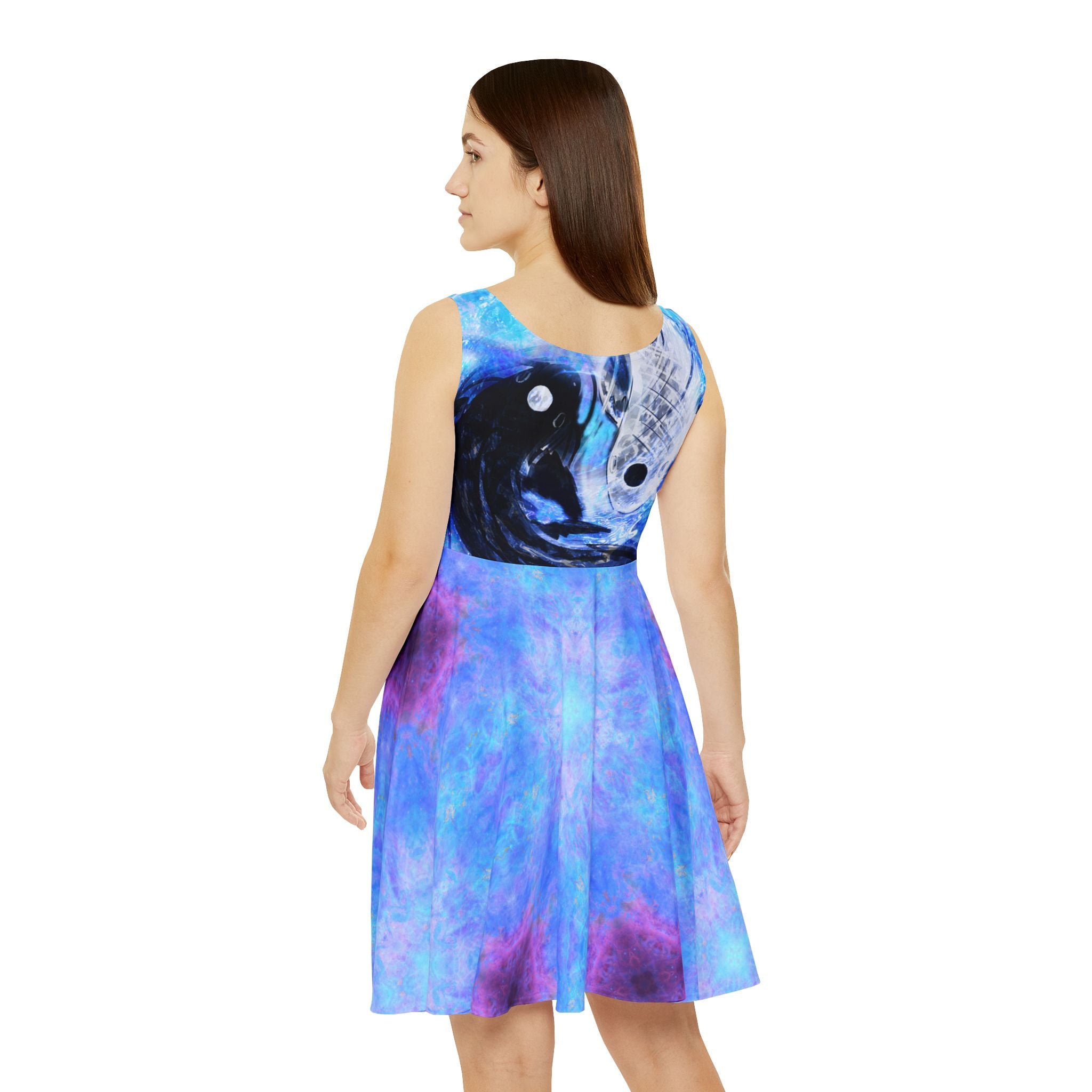 Amen Jin's Lotus Desires Koi Dreams Women's Skater Dress