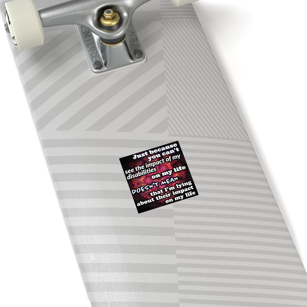 Katerina's Battle Symphony Desires 2023 "Just Because You Can't" Square Stickers, Indoor\Outdoor