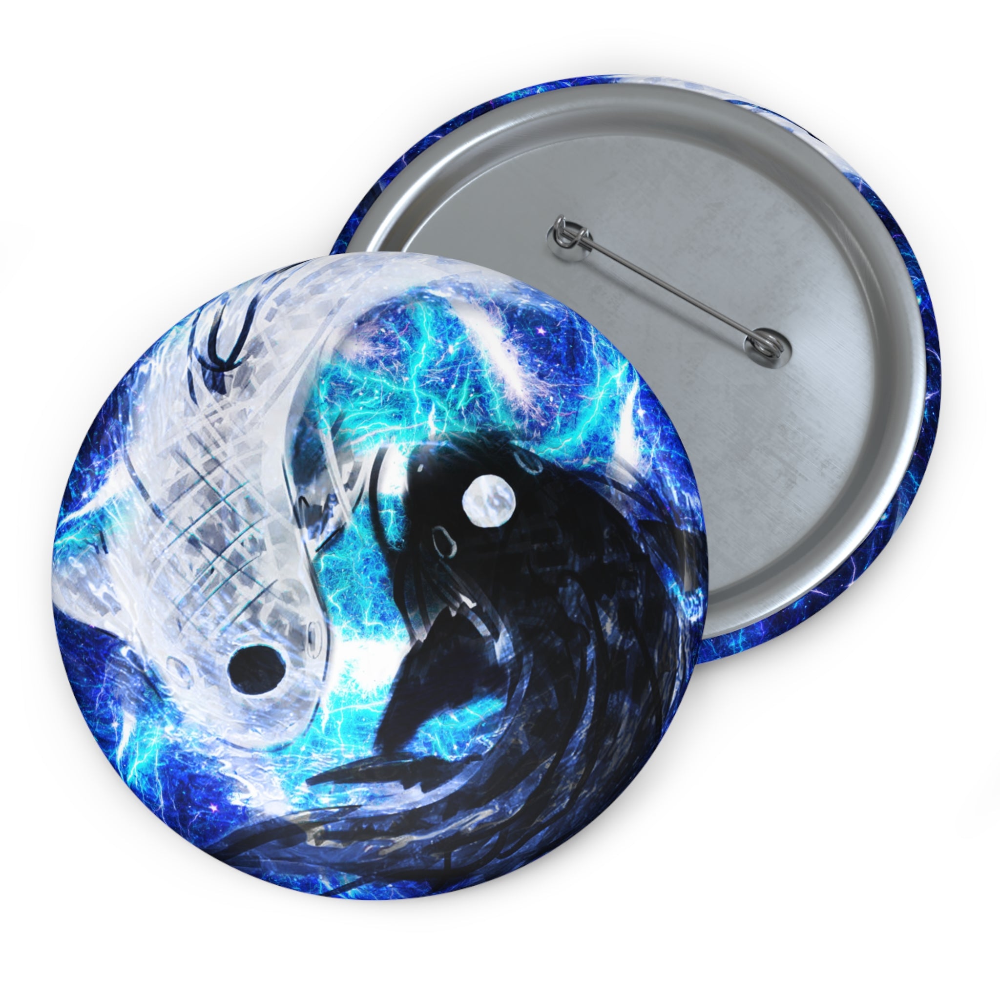 Katerina's Electric Dragon Fire Desires Koi Dreams Pin Buttons